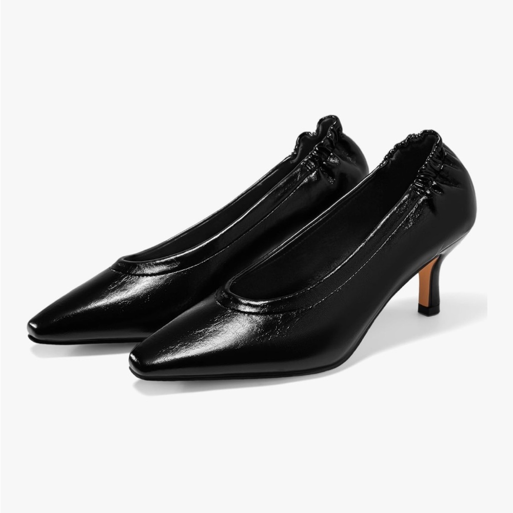 Sleek Black Women's Heels
